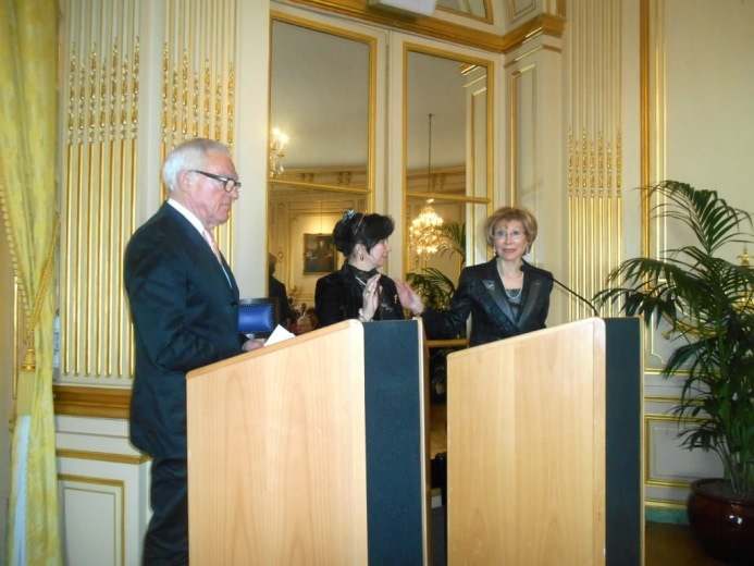 Cinquantenaire du Cercle, le 6 mars 2016 : Horst Eggers, Silvia Planitzer et Annie Benoit
