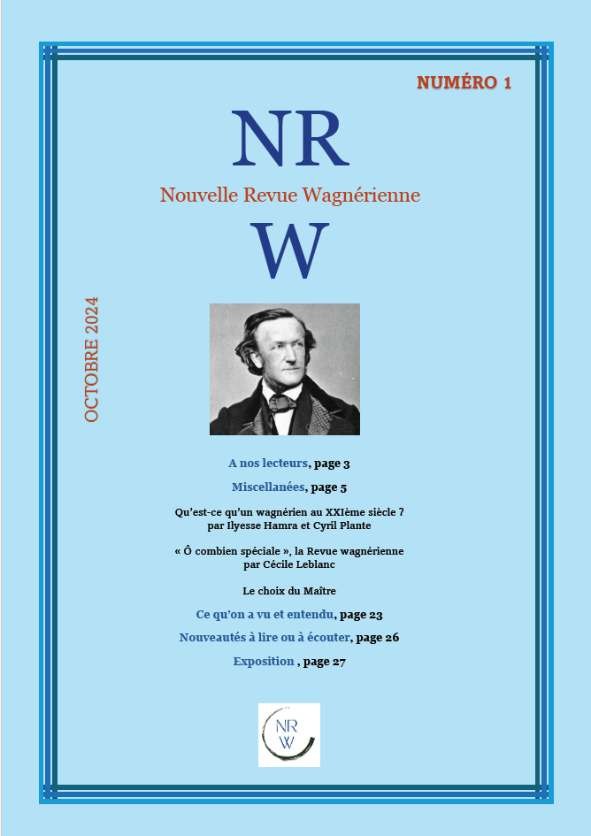 Couverture de la Nouvelle Revue Wagnérienne